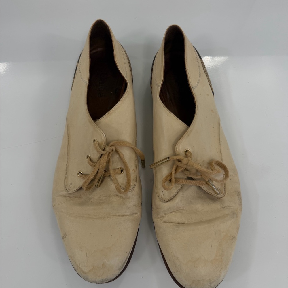 Chloe Cream Oxford Shoes